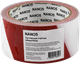 Стрічка сигнальна Nano5 100 м Червона з білим (N50017) - зображення 1