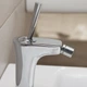Cмеситель для гигиенического душа HANSGROHE PuraVida на биде с джойстиком хром латунь с донным клапаном 15270000 - изображение 4