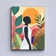 Картина Холстович Empowered Vibe 30x40 см. Картина абстракция девушка в цветах для офиса, гостиной, спальни, кухни, интерьера - изображение 5