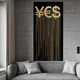 Картина Холстович Yes 60х120 см. Интерьерная картина на стену для офиса, гостиной, спальни, кухни, бара, интерьера - изображение 2