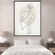 Картина Холстович Beige Line Art 45x60 см. Картина абстракция в стиле минимализм для офиса, кабинета психолога, гостиной, спальни, кухни, интерьера - изображение 3