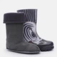 Дитячі гумові чоботи для хлопчика Demar TWISTER LUX PRINT 0039 S 32-33 Чорні/Білі (5901232009487) - зображення 5