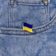 Патріотичний прапор України значок синьо - жовтий пін металеві. - зображення 2