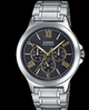 Мужские наручные часы CASIO MTP-V300D-1A2 Серебро\черный с золотым экран - изображение 4