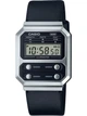 Наручные часы унисекс Casio VINTAGE A100WEL-1A Серебро\черный ремень - изображение 6