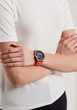 Часы Casio AE-1000W-4B с серым циферблатом и оранжевым ремешком. - изображение 8