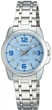 Женские часы с минеральным стеклом Casio LTP-1314D-2AVDF Голубые с серебристым - изображение 2