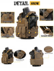 Плитоноска-тактический быстросъемный военный жилет Emersongear Quick Release 094K style Plate Carrier Койот EM7405CB - изображение 9