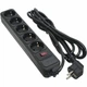 Сетевой фильтр питания Patron 3.0 m3*1mm2 (SP-1053) 5 розеток BLACK (EXT-PN-SP-1053) (154457) - изображение 1