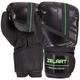 Перчатки боксерські PU Zelart Pro (розмір 12oz, чорний-салатовий) (VL-3085_12_унції) - зображення 1