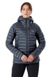 Пуховик женский Rab Microlight Alpine Long Jacket Womens 16 Темно-Серый - изображение 1