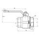 Кран шаровой Icma 1"1/2 прямой №350 - изображение 7