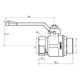 Кран шаровой Icma 1"1/4 прямой №352 - изображение 7