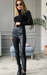Fashions • Брюки с разрезами Далила Fashions 44 черный (1616-фг) - изображение 2