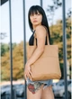 Жіноча сумка шопер Tote 41х30х10 см Sambag Бежевий (2000002081128) - зображення 3