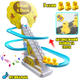 Игровой набор горка-трек с подъёмником Joy Toy Small-Duck интерактивная игрушка скользящие утки 3шт, с музыкой - изображение 1