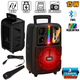 Портативна акустична система з караоке мікрофоном Winso WS46Dancer Bluetooth колонка з RGB підсвічуванням 15Вт - зображення 1