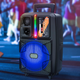 Портативна акустична система з караоке мікрофоном Winso WS46Dancer Bluetooth колонка з RGB підсвічуванням 15Вт - зображення 8