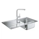Набор кухонная мойка Grohe&nbsp;EX&nbsp;Sink&nbsp;31573SD0&nbsp;K500&nbsp;и&nbsp;смеситель&nbsp;Minta&nbsp;32168000 - изображение 1