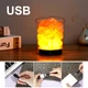 Настільна USB соляна лампа, сольовий світильник 2-в-1 Doctor-101 SaltLight з нічником і різнобарвним світлодіодним підсвічуванням для дому та офісу. Сольова лампа з регулятором - 7 кольорів нічного освітлення (WT-S10) - зображення 4