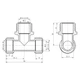 Тройник обтискний SD Forte 16х1/2"х16 ЗР SF178W161516 - зображення 2