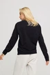 Світшот жіночий oversize /no flis/ M Чорний (BSWB30042) - изображение 4