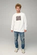 Світшот чоловічий OVERSIZE /no flis/ S Білий (BSMW30068) - изображение 2