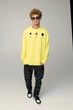Світшот чоловічий OVERSIZE /no flis/ S Жовтий (BSMSY30092) - зображення 2