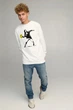 Світшот чоловічий OVERSIZE /no flis/ M Білий (BSMW30125) - изображение 2