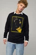 Світшот чоловічий OVERSIZE /no flis/ L Чорний (BSMB30080) - зображення 1