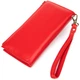 Яркий женский стильный кошелек-клатч ST Leather Wallet&nbsp;19374 Красный - изображение 2