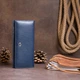 Гаманець на магнітах із клапаном жіночий ST Leather Темно-синій 3180-87573 - зображення 5