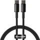 Кабель Baseus Tungsten Gold Fast Charging Data Cable Type-C to Type-C 100 W 1 м Black - зображення 1