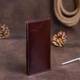 Бумажник вертикальный из кожи Алькор на кнопках SHVIGEL 16171 Коричневый - изображение 7
