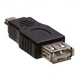 Переходник адаптер OTG SUNROZ USB 2.0 Female - Mini USB Male (мама-папа) (A-48414) - изображение 1