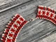 Намисто з чеського бісеру HatynkaUA Necklace кольє ручної роботи до вишиванки Червоно-Білий (SUN999_03) - зображення 2