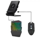 Мобильный игровой адаптер Bluetooth с охлаждением SUNROZ P6 Union PUBG Mobile Set с игровой клавиатурой (Inker) и мышкой 3 в 1 (SUN9319) - изображение 1