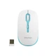 Мышь MEETION MT-R547 белая с голубым беспроводная оптическая Wireless 2.4G - изображение 1