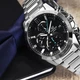 Мужские наручные часы Casio EFR-571D-1AVUEF Черные с серебристым - изображение 7