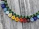 Традиционная украинская силянка из бисера HatynkaUA Colorful Flowers ожерелье под шею ручной работы (SUN999_10) - изображение 2