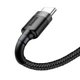Кабель Baseus cafule cabel USB для Type-C 2A 3m (CATKLF-UG1) Gray+Black - зображення 2