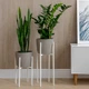 Комплект подставок под цветочные вазоны Британские Adore Decor белый (без горшков/комплект из 2-х штук/металл) (BRwK) - изображение 3
