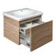 Тумба с умывальником DEVIT Fly NEW 64x51x50см подвесная коричневая 0020120WO - изображение 4