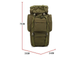 Рюкзак тактический Smartex 3P Tactical 65 ST-023 army green - изображение 4