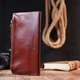 Портмоне кожаное Grande Pelle leather-11424 Коричневое - изображение 9