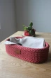 Овальний кошик для зберігання ZHDANOVA BAGS&HOME колір вінтажний червоний - зображення 2