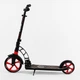 Двухколесный самокат колеса PU, складной, амортизатор Best Scooter 85х16х36 см (fit0010790) Черно-красный - изображение 3