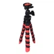 Трипод / Гибкий штатив для телефона, камеры, GoPro с уровнем Alitek Flexible H30 Black / Red + держатель (A-620810) - изображение 3