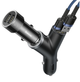 Адаптер автомобильный BASEUS dual USB+cigarette lighter extended car charger 2USB 3.4A 40W Bl - изображение 7