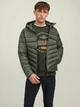 Куртка Jack & Jones CONTRAST ZIP JJEHERO PUFFER HOOD NOOS S Хаки 12211785-Rosin - изображение 1